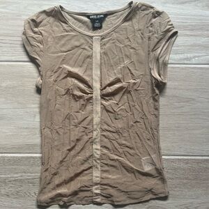 Light Brown Mesh Blouse, Guess Jeans